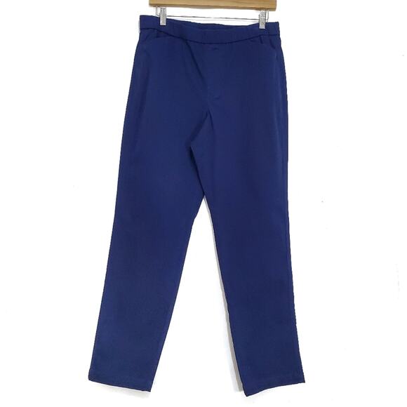 Lands' End | Tall Mid Rise Pull-On Knockabout Ankle Chino Elastic Waist Pants - Picture 1 of 9